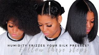 YOUR SILK PRESS WILL NEVER FRIZZ IN HUMIDITY AFTER THIS [upl. by Deanne]