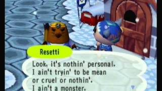 Weird Gaming Moments 5 Animal Crossing Mr Resetti [upl. by Kcirdec]