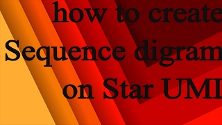 How to create sequence diagram on star UML [upl. by Eneiluj]