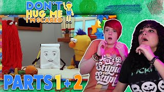 What is HAPPENING Reacting to Dont Hug Me Im Scared Eps 1amp2 First Time Watching [upl. by Tanhya]