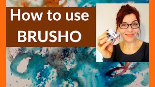 Watercolor Tips and Techniques How to Use Brusho [upl. by Alisander340]