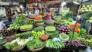 বাংলাদেশে তাজা শাক সবজির দাম  ঢাকার কাচা বাজার  Biggest Vegetable Market in Dhaka Bangladesh [upl. by Anrehs]