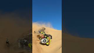 Dunes crash in glamis 😭 youtubeshorts dirtbike subscribe [upl. by Nylidnam]