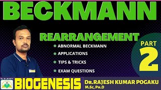 BECKMANN REARRANGEMENT  PART2  NET GATEIITJEE NEET IITJAM CLASSES  DrRAJESHS BIOGENESIS [upl. by Evaleen888]