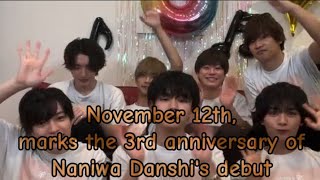 Celebrating the 3rd anniversary of the debut of quotNaniwa Danshiquot [upl. by Aelsel]