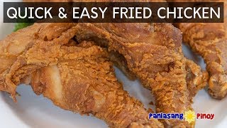 Quick and Easy Fried Chicken Recipe [upl. by Grannie]