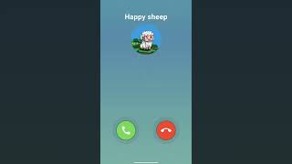 Happy sheep phone 📱 call 🤯shortsshortvideominecraft [upl. by Akemehs]