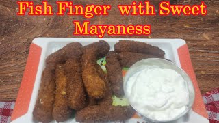 Restaurant Style Fish Finger with Sweet Mayaness [upl. by Emlynn]