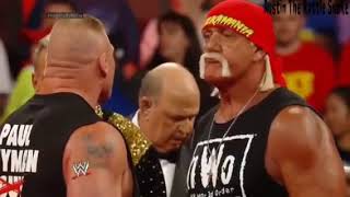 Brock Lesnar is saying to hulk hogan party is over grandpa [upl. by Lauzon320]