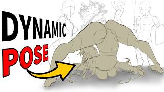 HOW TO DRAW DYNAMIC POSE  Tips for gesture expressive Poses [upl. by Hgielanna]