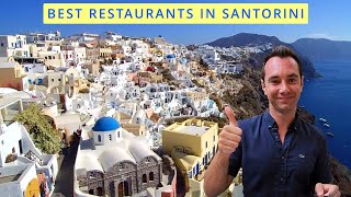 Where to Eat Santorini Greece Best Restaurants with Views Cheap Eats Hidden Gems amp Bakeries [upl. by Eidassac4]