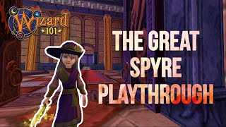 Wizard101  The Great Spyre  Grandmaster Theurgist Playthrough Solo [upl. by Nniroc379]