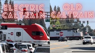 Electric Caltrain and Old Caltrain [upl. by Geminius437]