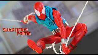 MAFEX Scarlet Spider No 186 Amazing SpiderMan Marvel Comics Medicom Toy Action Figure Review [upl. by Chev398]