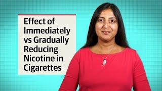 Smoking Cessation The Effect of Immediately vs Gradually Reducing Nicotine in Cigarettes [upl. by Nylyrehc]