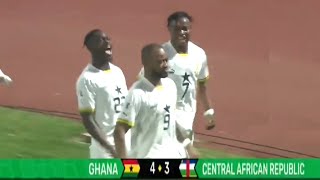 Ghana vs Central African Republic 4  3 Highlights World Cup Qualifier [upl. by Annahtur]