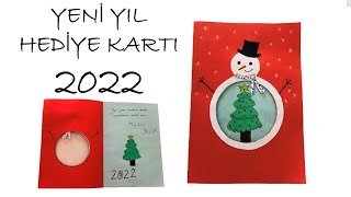 Yapımı Çok Kolay Yılbaşı Tebrik Kartı Hazırlama 🎅 Sevdiklerimiz İçin Evde Yeni Yıl Kartı Yapımı [upl. by Post]