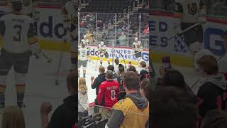 Mark Stone skates with helmet off pre game golden Knights hockey 10 2024 [upl. by Caplan327]