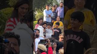 AlluArjuns Homecoming 🥹❤️  An emotional moment AlluAyaan AlluArha  Gulte [upl. by Erle]