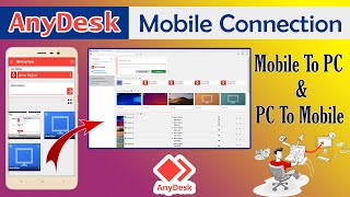 AnyDesk Mobile To PC Connection  AnyDesk Mobile  Anydesk Tutorial Part04 [upl. by Nakah]