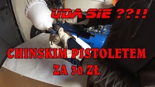 Amatorskie malowanie felg chińskim pistoletem za 30zł  BMW K1100 [upl. by Truda]