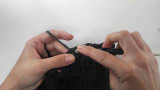 How to Crochet a Linked Double Crochet Two Together [upl. by Sayers]