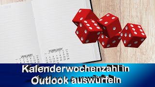 Office Tipp Outlook Kalender mit KW anzeige  Kalenderwochen anzeigen [upl. by Livingstone383]