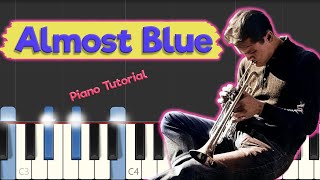 Chet Baker  Almost Blue  Jazz Piano Tutorial  EASY [upl. by Fein]