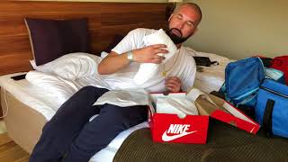 Unboxing  Nike Ebernon Mid Hi Tops WHITEWHITE [upl. by Smaoht]