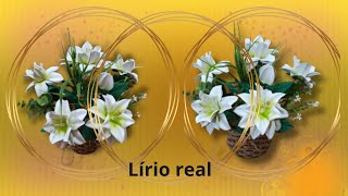 Lírio real como fazer flores de EVA de forma fácil e prática [upl. by Cattan]