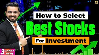 How to Select Best Shares for Investment  How to Create Best Stocks Portfolio  Share Market [upl. by Yekcim]