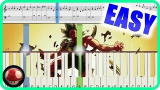 Bardock Falls  Dragon Ball Super BrolyOST  Easy Piano Tutorial  ドラゴンボール超ブロリー【ピアノ簡単楽譜】 [upl. by Roosevelt]