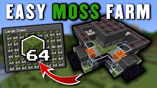 Minecraft MOSS BLOCK FARM  Unlimited Automatic [upl. by Kelam786]