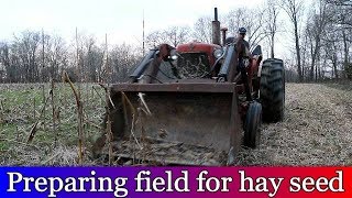 Preparing Field for Planting Alfalfa Hay [upl. by Cutlip]