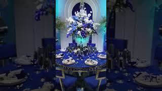 Elegance and Good Taste in the Blue Stunning Set by Decora Event Rentals Transform Your Celebration [upl. by Simara195]