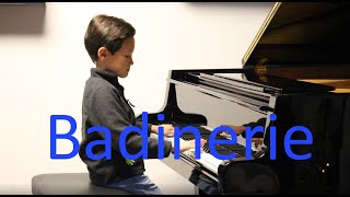 Badinerie Piano by Leo 9 years old JS Bach BWV 1067 [upl. by Une780]