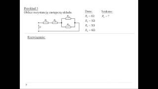 Obliczenie rezystancji zastępczej [upl. by Hamirak]