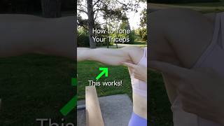 How to REALLY Tone your TRICEPS weightless arm exercise [upl. by Aihtennek]