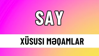 SAY mövzu izahı  Azərbaycan dili  Günel Kərimli  blokimtahani buraxılışimtahanı miq2024 [upl. by Wrigley]