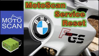 F700GS Full Service P6 Service Reset MotoScan [upl. by Magavern]