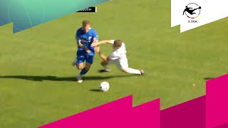 Nollenberger bewirbt sich als NFLTackle 😅  3 LIGA  MAGENTA SPORT [upl. by Natsyrt]