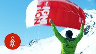 Snowkiting Is Every Extreme Winter Sport in One [upl. by Aitsirk]