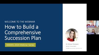 SIGMA Webinar Sept 2024 How to Build a Comprehensive Succession Plan [upl. by Si]