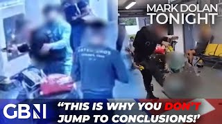 SHOCKING new footage shows police attacked ahead of Manchester airport excessive force incident [upl. by Dlonyer98]