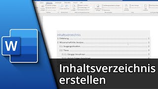 Word Inhaltsverzeichnis erstellen ✅ Tutorial [upl. by Tremaine]