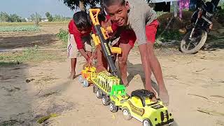 घर में गाड़ी  toy helicopter ki video  ctorbus mini tarctor Anushka amp ty [upl. by Liam]