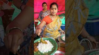 Rodsaide street food hard working streetfood hyderabad indiafood roadside unlimitedmeals lady [upl. by Aretahs]