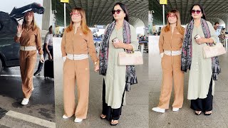 Ankita Lokhande With Mother Flying From Mumbai Spotted At Airport [upl. by Ynavoj785]