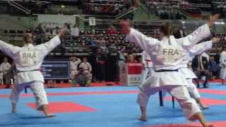 France Female Kata Team  2014 World Karate Championships  WORLD KARATE FEDERATION [upl. by Oribella]