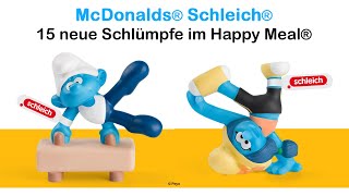 McDonalds ® Schleich ® 15 neue amp exklusive Schlümpfe ™ 2024 im Happy Meal ® [upl. by Hannala]